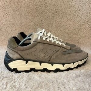 P448 Jackson Suede Leather Sneakers Men's Grey Lace Up Vibram Sole Size 10.5